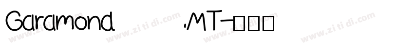 Garamond MT字体转换